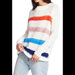 1. State Rainbow Striped Sweater
